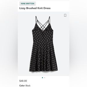 NINE BRITTON Lizzy Brushed Knit Dress in black via StitchFix box